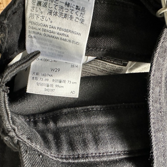 LEVI’S BLACK OVERALLS HIGH WAIST SKINNY 29 - Picture 5 of 5